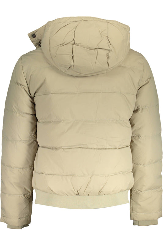 Beige Polyamide Men Jacket