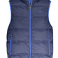 Blue Polyamide Men Jacket