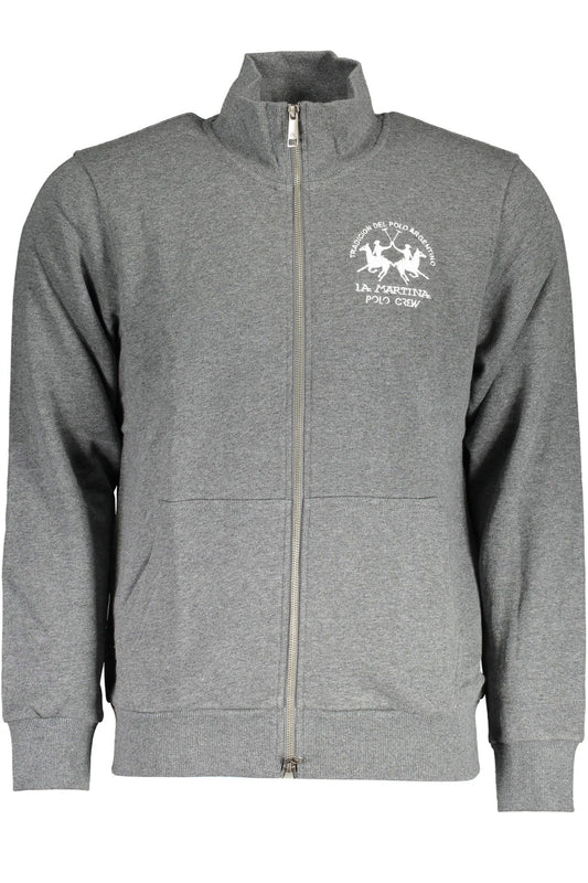 Gray Cotton Men's Sweater
