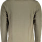 Green Cotton Men Sweater