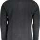 Black Cotton Men Polo Shirt