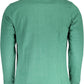 Green Cotton Men Polo Shirt
