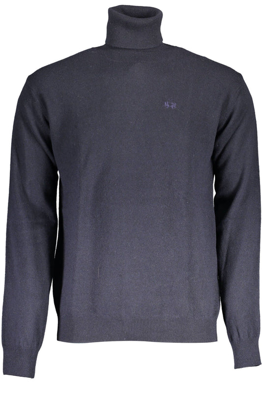 Blue Wool Men Sweater