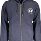 Blue Cotton Men Sweater