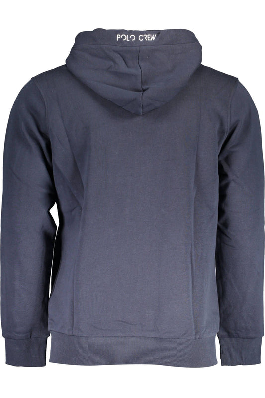 Blue Cotton Men Sweater