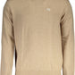Beige Wool Mens Sweater