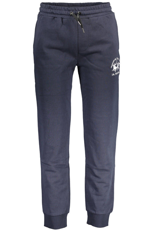 Blue Cotton Men Sports Pant