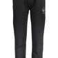 Black Cotton Men Sports Pants