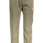 Green Cotton Men Sports Pant