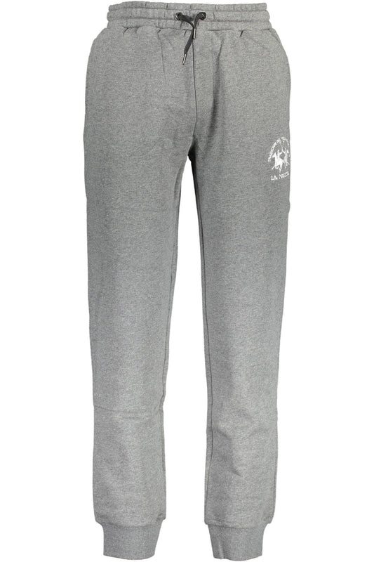 Gray Cotton Men Sports Trouser