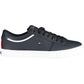 Blue Polyester Men Sneaker