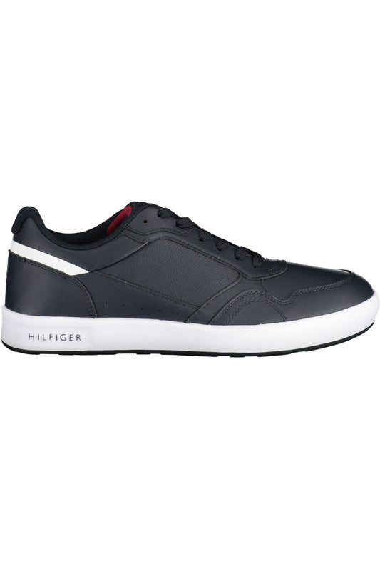 Blue Polyester Men Sneaker