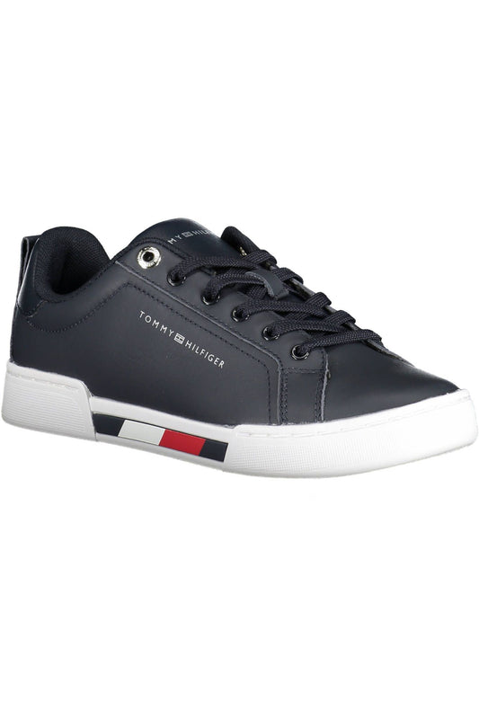 Blue Polyester Women Sneaker