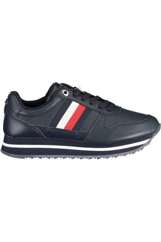 Blue Polyester Women Sneaker
