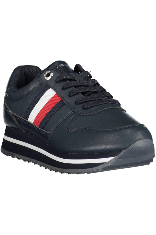 Blue Polyester Women Sneaker