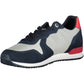 Blue Polyester Men Sneaker