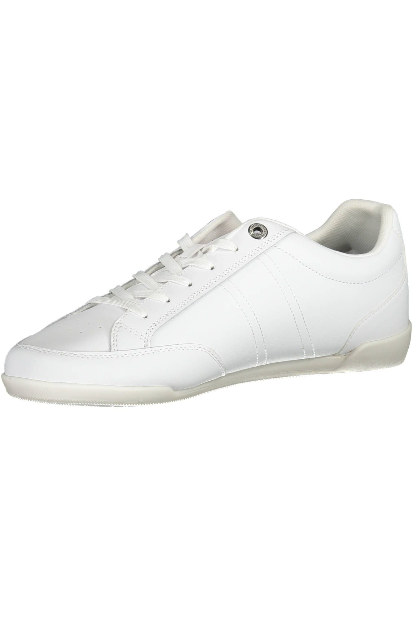 White Polyester Men Sneaker