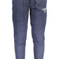 Blue Cotton Men Pant
