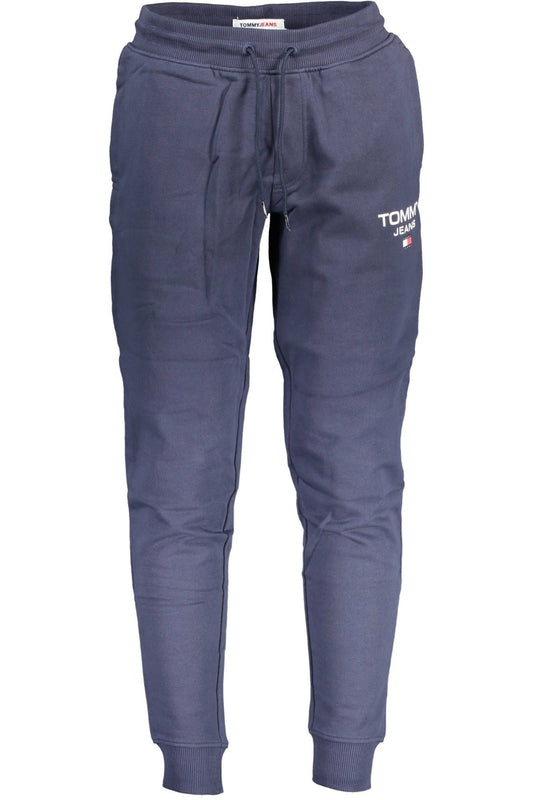 Blue Cotton Men Pant