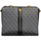 Black Polyurethane Women Handbag