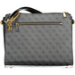 Black Polyurethane Women Handbag