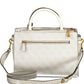 White Polyurethane Women Handbag