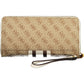 Beige Polyester Women Wallet