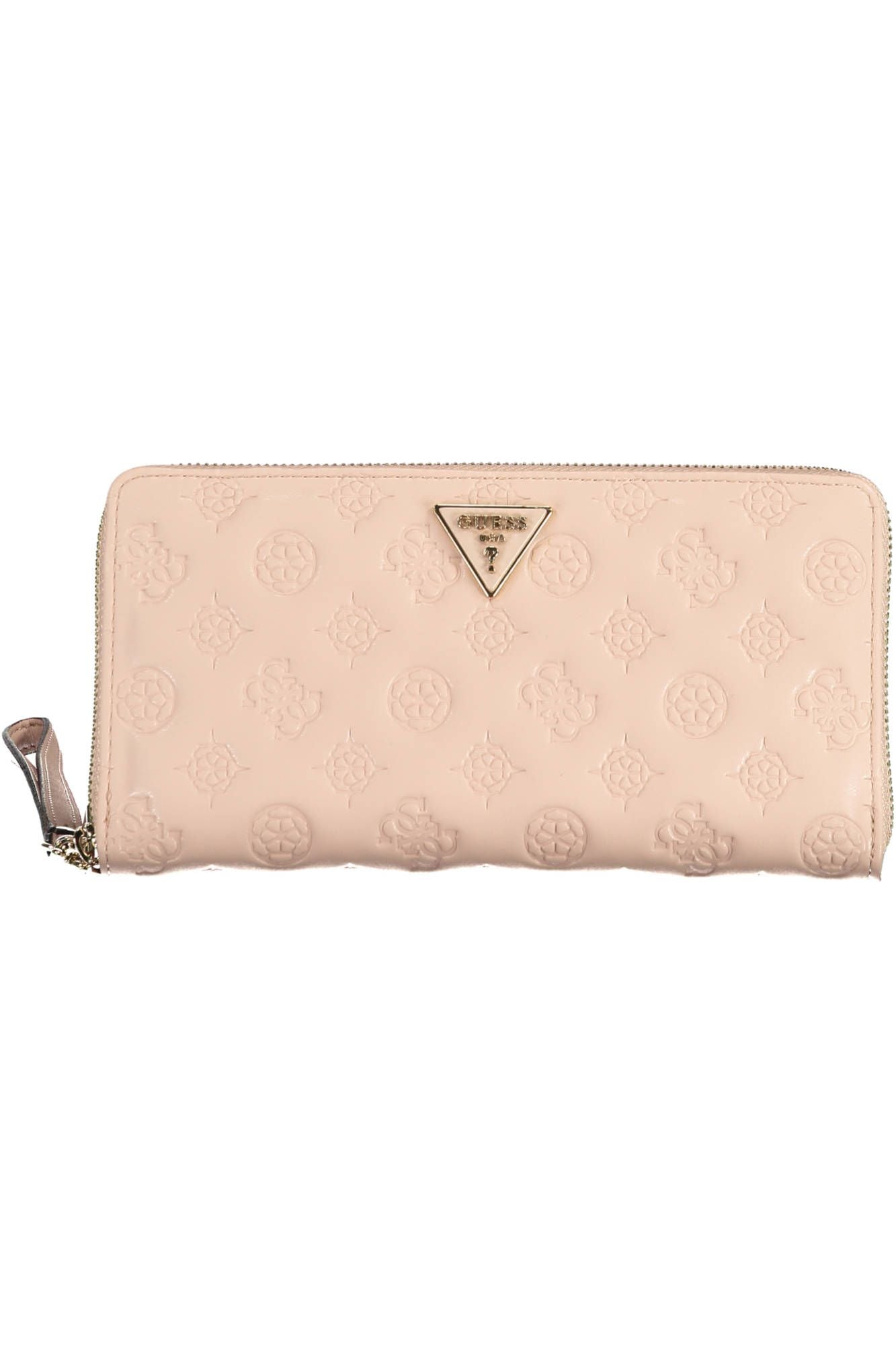 Pink Polyurethane Women Wallet