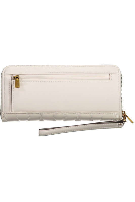 White Polyurethane Women Wallet