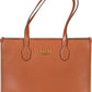 Brown Polyethylene Women Handbag