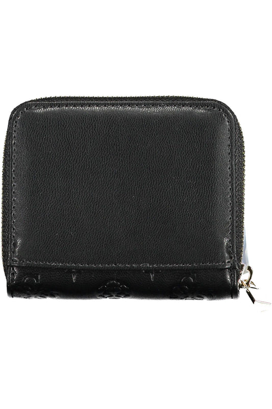 Black Polyurethane Women Wallet