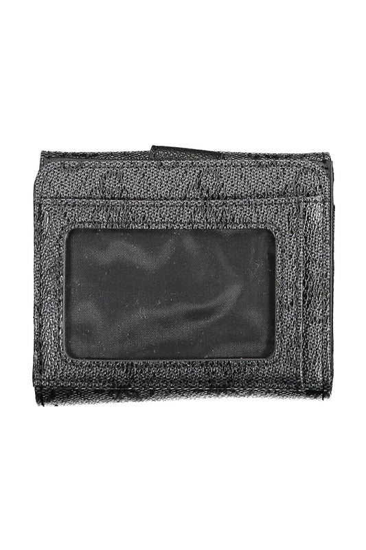 Black Polyurethane Women Wallet