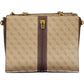 Beige Polyethylene Women Handbag
