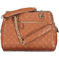 Brown Polyethylene Women Handbag