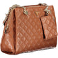 Brown Polyethylene Women Handbag