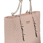 Pink Polyethylene Women Handbag