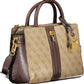 Beige Polyurethane Women Handbag