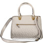 White Polyurethane Women Handbag