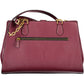 Purple Polyurethane Women Handbag