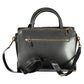 Black Polyurethane Women Handbag
