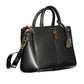 Black Polyurethane Women Handbag