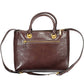 Brown Polyurethane Women Handbag