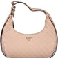 Pink Polyethylene Women Handbag