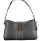 Black Polyurethane Women Handbag