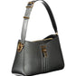 Black Polyurethane Women Handbag