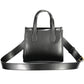 Black Polyurethane Women Handbag