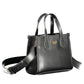 Black Polyurethane Women Handbag