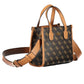 Brown Polyurethane Women Handbag