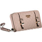Pink Polyurethane Women Wallet