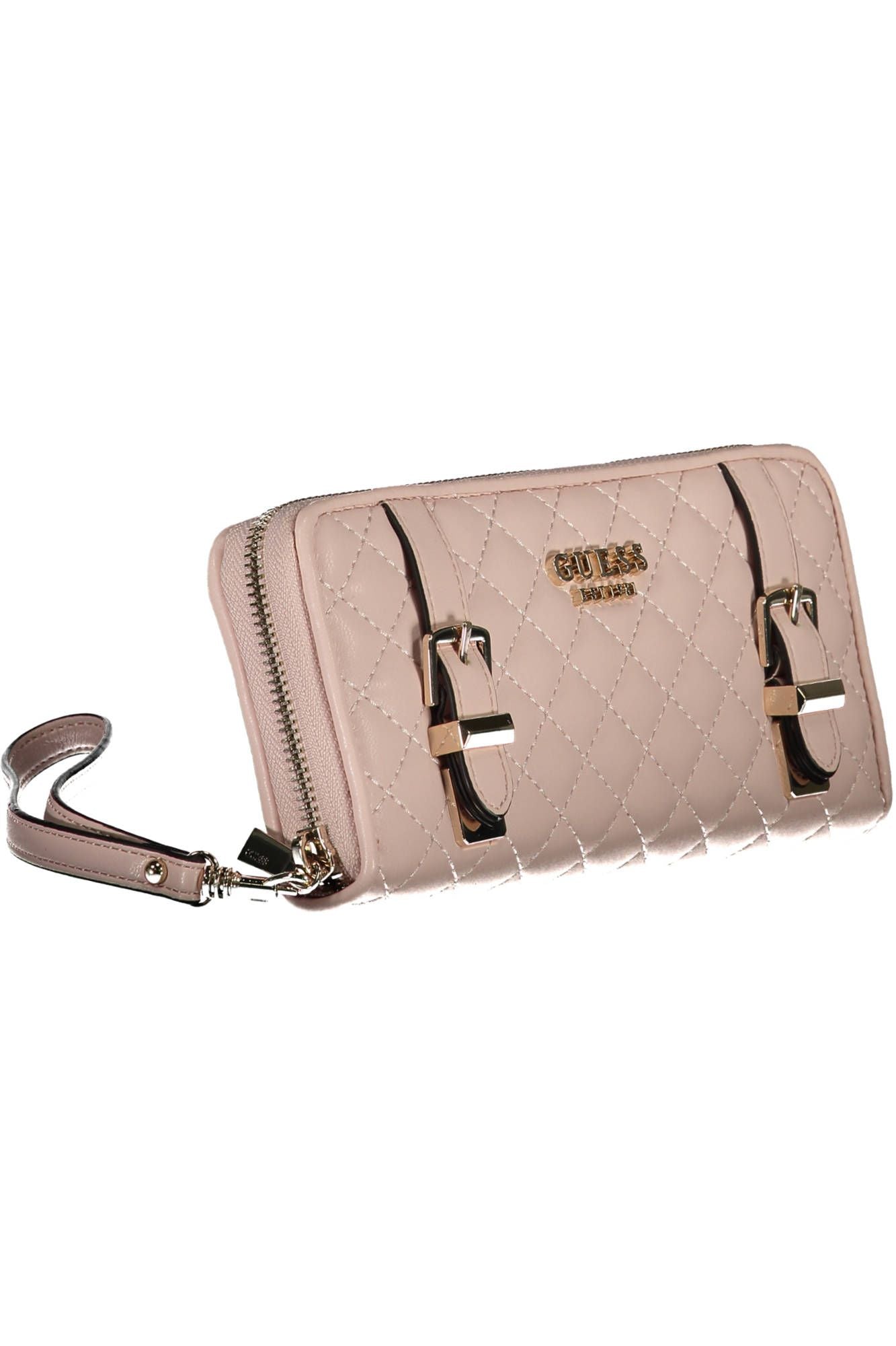 Pink Polyurethane Women Wallet